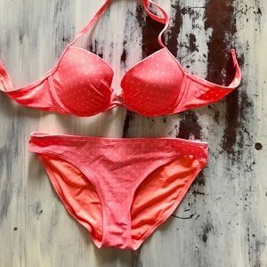 Bright coral Aerie bikini